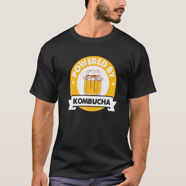 med Kombucha Scoby Fermented Tea Fermentat T Shirt (Framsida)