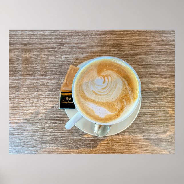 Med komplimanger, kafé poster (Framsidan)