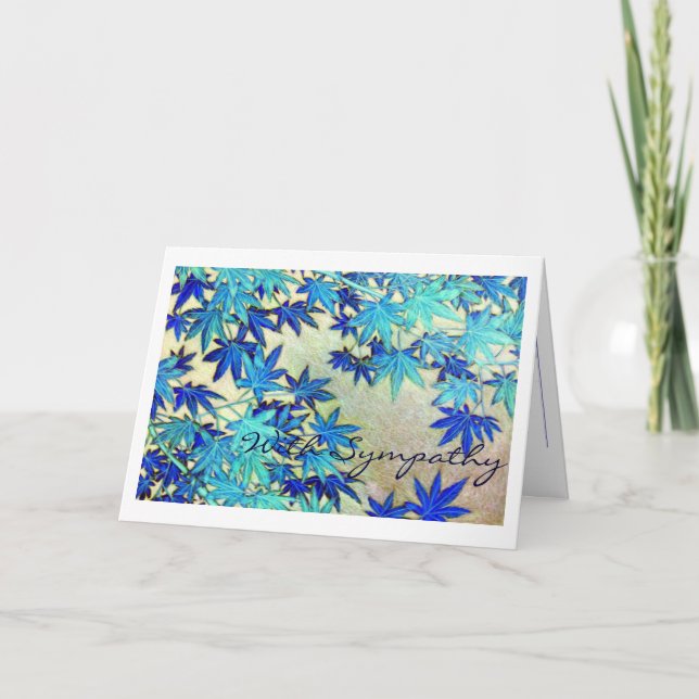 med kondoleanser av sampatekort kort (Framsida)