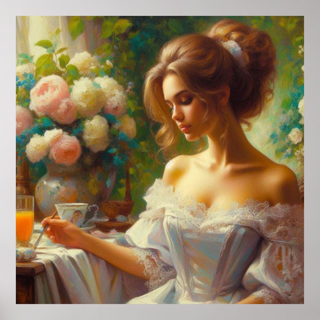 Med Kopp i kaffe Poster (Framsidan)