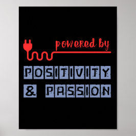 Med kraften av Positivitet och passion Poster