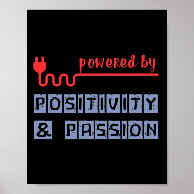 Med kraften av Positivitet och passion Poster (Framsidan)