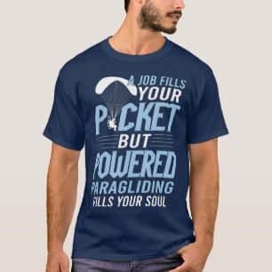 Med kraftfull paragliding fylls din sollparamotor t shirt