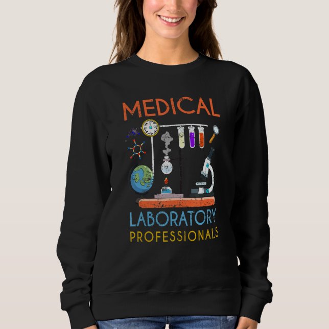 Med Lab Science Microscope Medical Laboratory Prof T Shirt (Framsida)