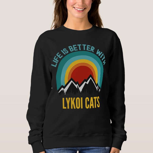 Med lykoi-katter t shirt (Framsida)