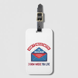 med Mailman Humor Bagagebricka