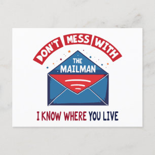 med Mailman Humor Vykort