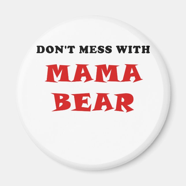  med Mamman Bear Magnet (Framsidan)