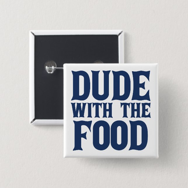 Med matblått. knapp (Framsida & baksida)