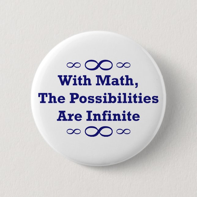 Med Math är möjligheterna oändliga Knapp (Framsida)