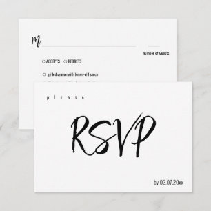 Med MENU-alternativ 💍 Minimalistisk Elegant OSA Kort