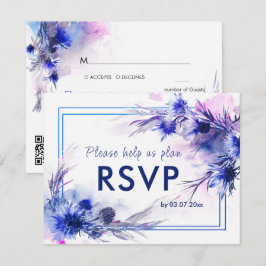 Med MENY & QR-kod Cornflower Reverie