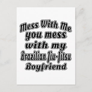  med mig du  med min brasilianska Jiu-Jitsu Vykort