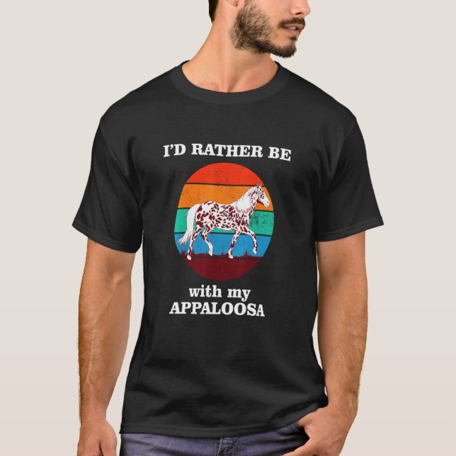 Med min Appaloosa-häst T Shirt (Framsida)