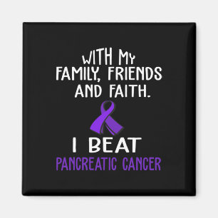 Med min familj och tro jag beat PANCREATIC CANCER Magnet