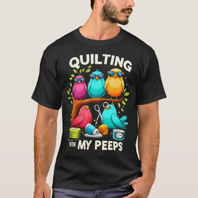Med min peeps-flimmer t shirt (Framsida)