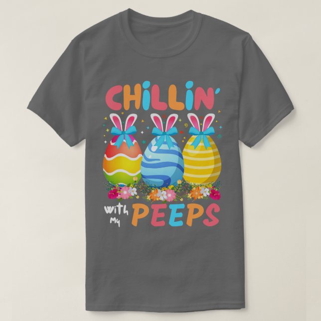 Med min peeps-funna Påskhare T Shirt (Design framsida)