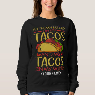 Med min tanke på Tacos och Tacos på min tankar T Shirt