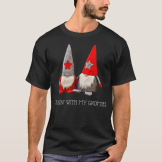Med mitt Gnomies Trendig jultomte T Shirt