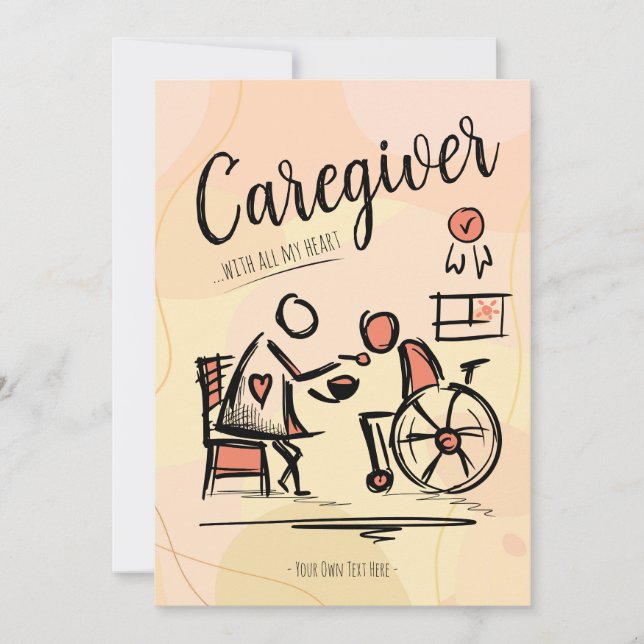 Med mitt hjärta. Gift Inbjudningar (Framsida)