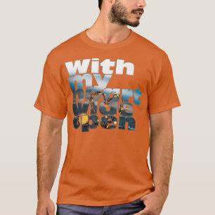 Med mitt hjärta öppet t shirt