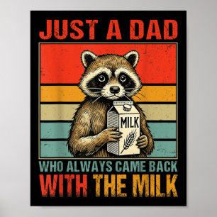 Med Mjölk Fars dag första gången Pappa nya fathe Poster