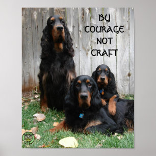 MED MOD FÖRSTÅELSE INTE KONST Gordon Setter Affisc Poster