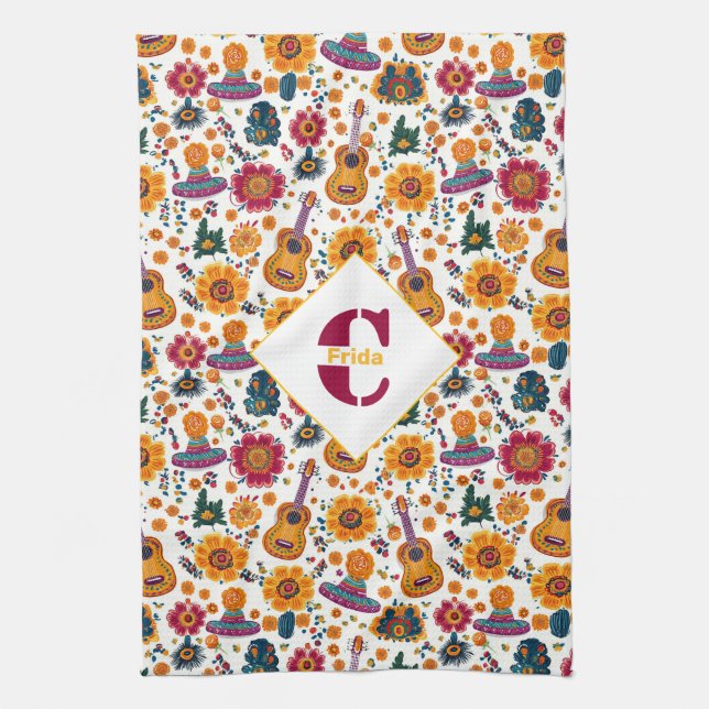 Med monogram Fiesta Fiesta Towel Kökshandduk (Vertikal)