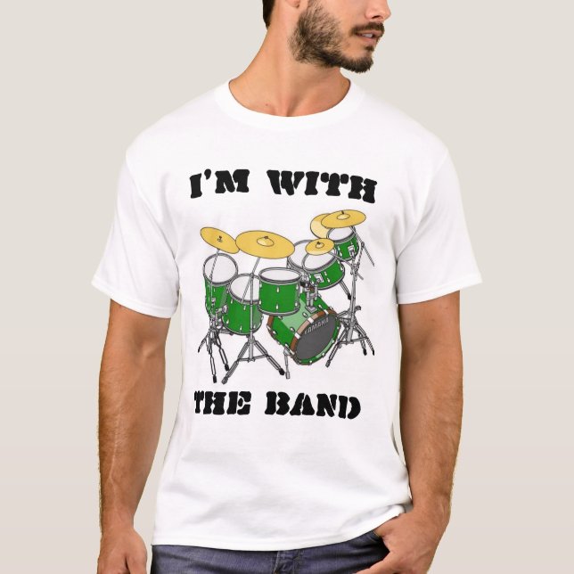 Med musikbandet tee (Framsida)