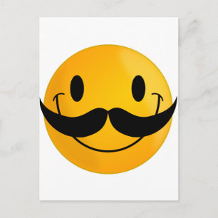 med Mustache Vykort