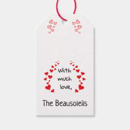 Med mycket Kärlek-Märkre (kan vara Personlig) Presentetikett