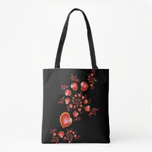 Med mycket Kärlek Red Gult Hearares Fractal Art