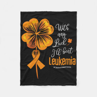 Med någon Tur ska jag slå Leukemia-medvetandet Fleecefilt