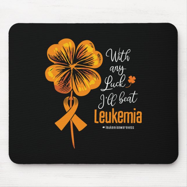 Med någon Tur ska jag slå Leukemia-medvetandet Musmatta (Framsidan)
