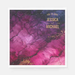 Med namn Celestial Elegance Marble Symphony Pappersservett