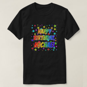 Med Namn ’MICHAEL’, Roligt ’GRATTIS PÅ FÖD T Shirt