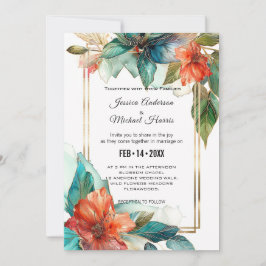 Med närmare uppgifter om bröllop Hibiscus Sergrana Inbjudningar