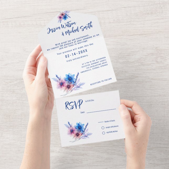 💍 med OSA kort Pastel Whispers Meadows (Avrivbar del)