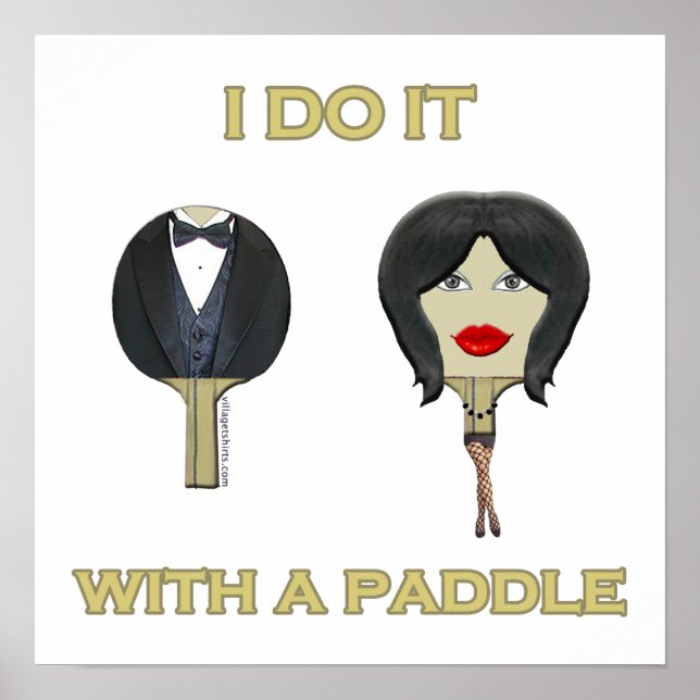 Med Paddle Ping Pong Poster (Framsidan)