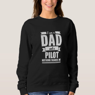 Med pappa och pilot Inget skrämmer mig Fars dag T Shirt