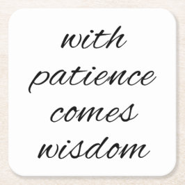 Med Papper patientUnderlägg Underlägg Papper Kvadrat