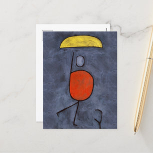 Med paraply av Paul Klee Helg Vykort