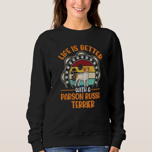 med Parson Russell Terrier 1 T Shirt (Framsida)