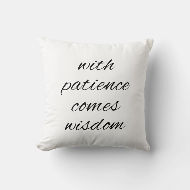Med Patience Dekorativ kudde (Framsida)