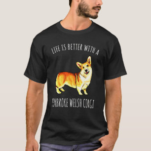 Med Pembroke Welsh Corgi Hund Corgi T Shirt