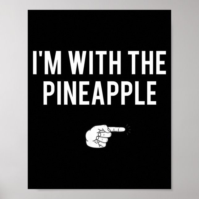 med Pineapple Halloween-kostym Roliga Par Poster (Framsidan)