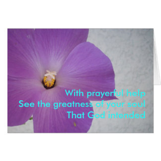 Med Prayerful hjälp Hälsningskort