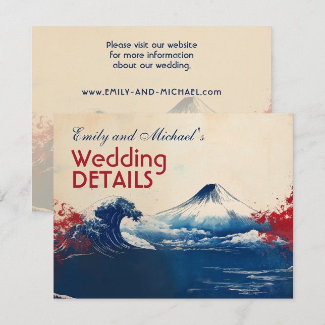 Med QR-kod Japonesque Harmony med Fuji Tilläggskort (Fram/baksida)