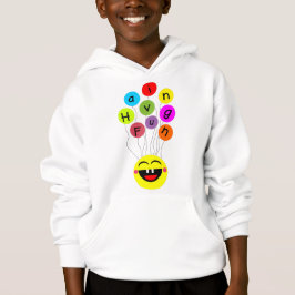 MED ROLIGT FÄRGBALOON SMILJNING AV LAUGHING ANSIKT T SHIRT