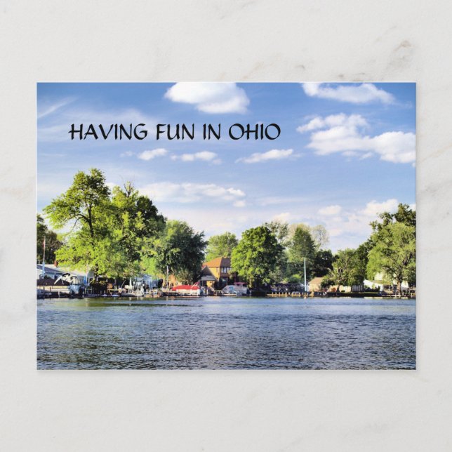 MED ROLIGT I OHIO POSTCARD VYKORT (Framsida)